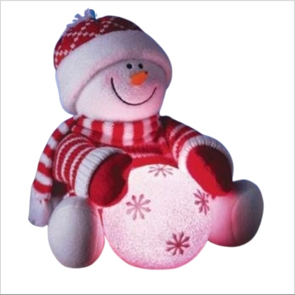 Avon Other - Avon Snowy Glow Plush Snowman LCD Multicolor Light Changing Christmas Decoration